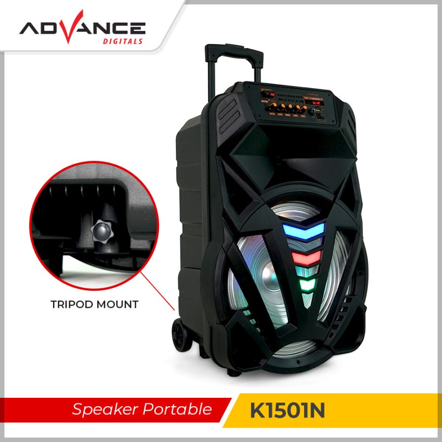 Advance K1501N Speaker Bluetooth Karaoke Portable BONUS Mic Wireless