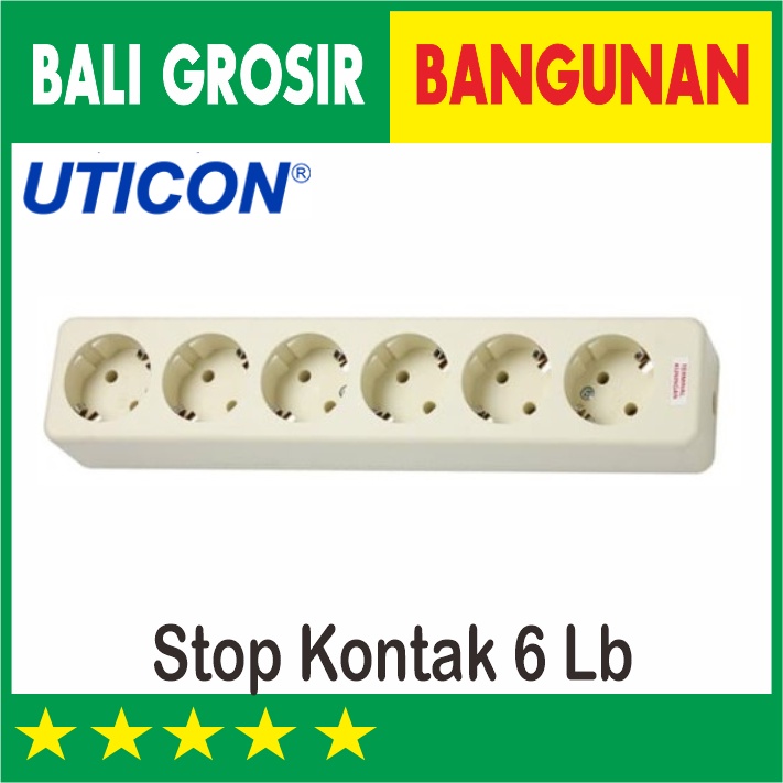 UTICON STOP KONTAK 6 LUBANG