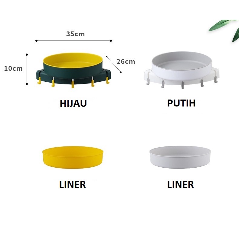 FYGALERY HL0281 Rak Kamar Mandi Sudut Shampo Sabun Rak Toilet Tembok Rak Dapur Dinding Tempel Serbaguna