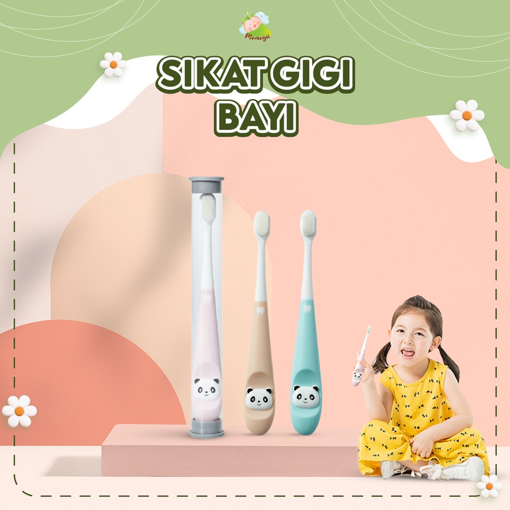 MOMOGII Sikat Gigi Anak Tooth Brush Usia 1-3 Tahun Karakter Panda