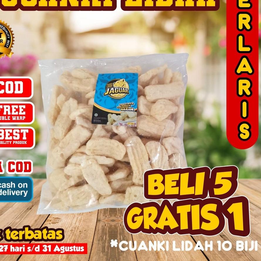 

☈ CUANKI LIDAH 300Biji TERMURAH TOPING BASO ACI CUANKI KERING KHAS GARUT BAHAN SEBLAK INSTAN ℮