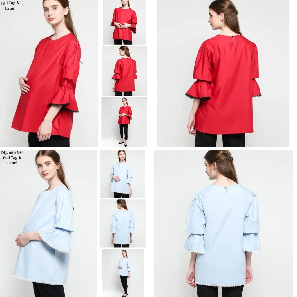 Baju Hamil Kerja/Kemeja Hamil Kerja/Blouse Hamil Kerja/Baju Hamil Jumbo Alexa