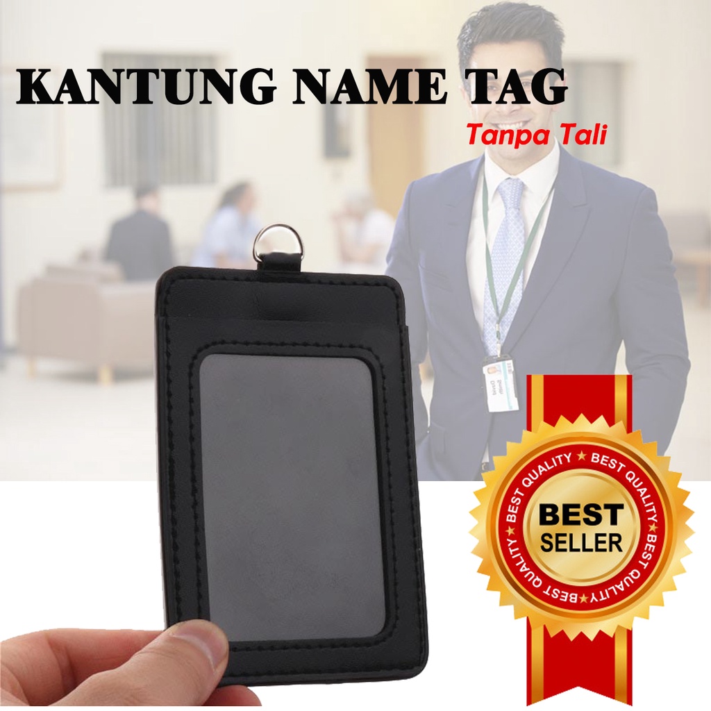 

Kantong Badge Holder Name Tag Kartu ID Debit Credit Card Case Vertical Peralatan Kantor Kerja Kantoran Identity Badge Kartu Tanda Pengenal Kartu Bus Kereta Api Kartu Siswa Pelajar Mahasiswa Kantung Bag Wadah Menyimpan Menaruh Nama Fertikal - Black/Hitam