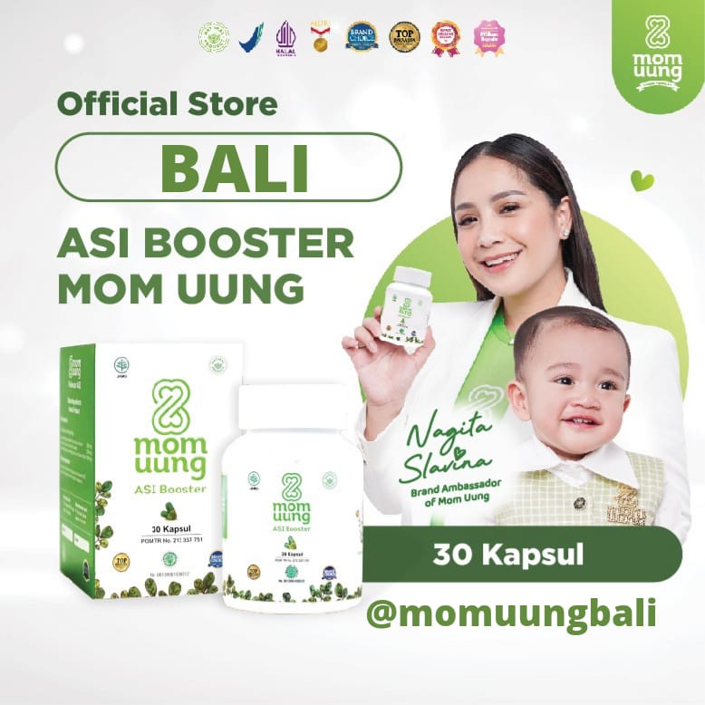 MOM UUNG BALI ASI BOOSTER 30 KAPSUL / PELANCAR ASI NATURAL / ASI BOOSTER BPOM HALAL