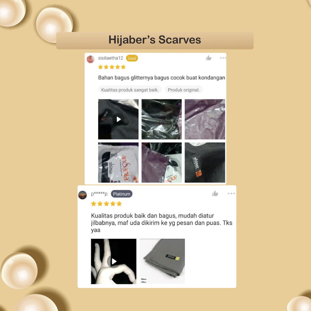 Hijab Shinar Glamour JIlbab Sinar Glitter Kerudung Glowing by Ansania part 2