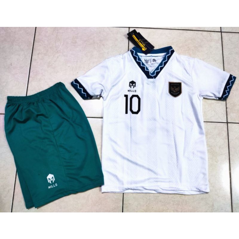 JERSEY BAJU BOLA ANAK TIMNAS INDONESIA AWAY KIDS 2022 GRADE ORI