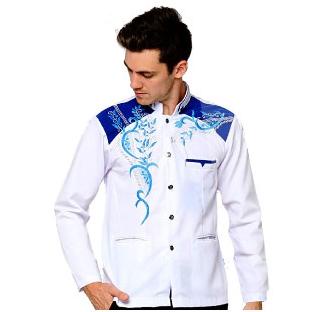 Baju Jasko Jas Koko Premium Bordir Motif Elegan Jaskoko Dewasa Putih