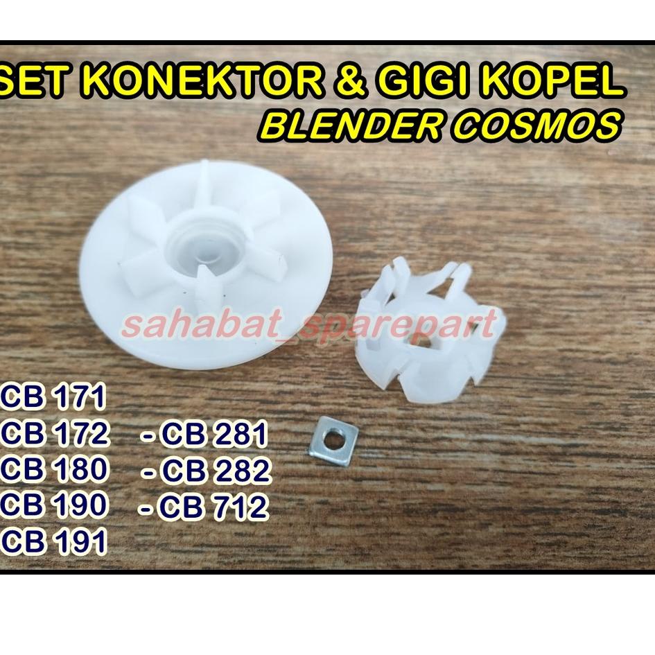 Terlaku.../ SET KONEKTOR & GIGI KOPEL BLENDER COSMOS CB 190 191 CB 281 282 721