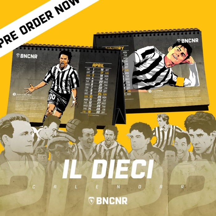 

Kalender 2022 Bncnr Il Dieci Juventus Star Seller