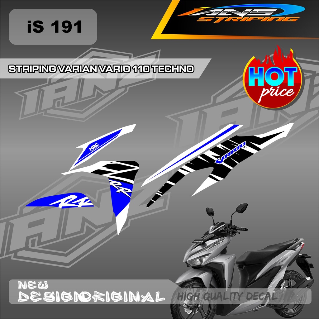 STIKER LIST SEMI FULL BODY HONDA VARIO 110 TECHNO / STIKER VARIO 125 / DECAL VARIO CUSTOM VARIAN / DECAL STIKER KERETA VARIO 110-125-159 IS191