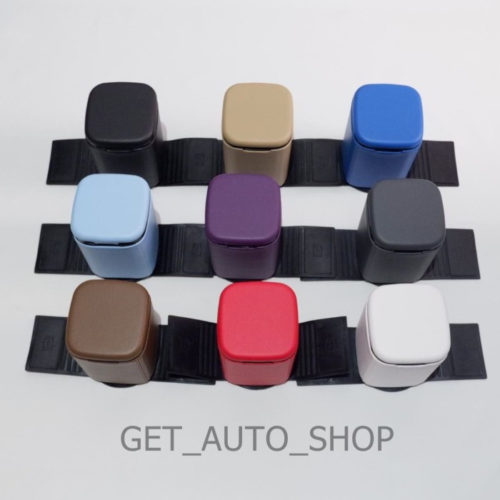 Terlaris Der Tempat Sampah Mobil Kotak Sampah Mobil Car Dustbin Lapis Kulit Putih