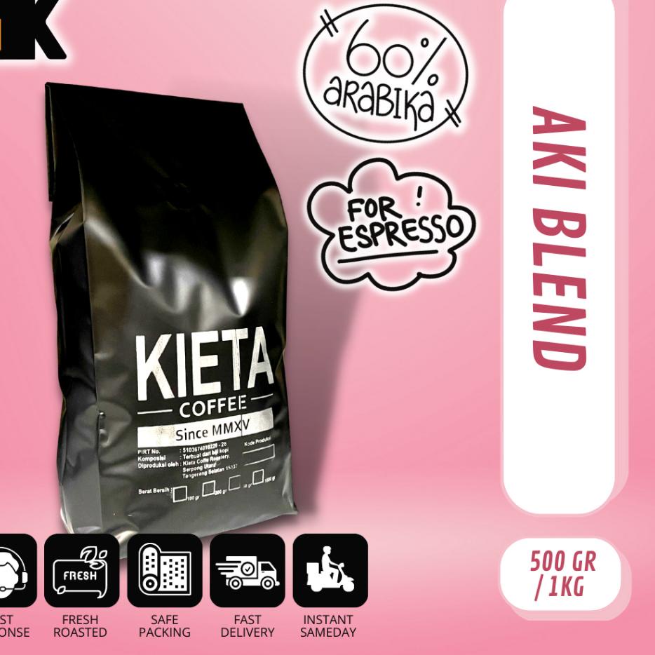 

➣ Biji Kopi Aki Espresso Blend 1kg ➧