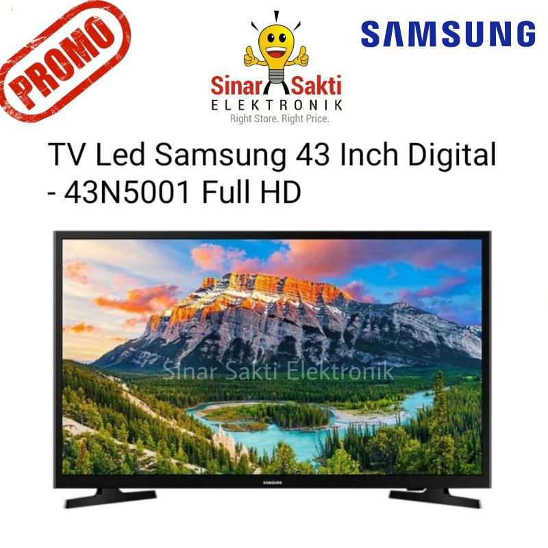Samsung TV Led 43 Inch 43" 43Inch Digital 43N5001 Full HD 43 N5001 Promo Malang