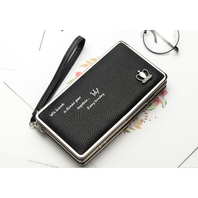 FYGALERY N1230 Dompet Panjang Wanita Pindanlu Korea Style Woman Wallet Purse Kartu Polos Murah