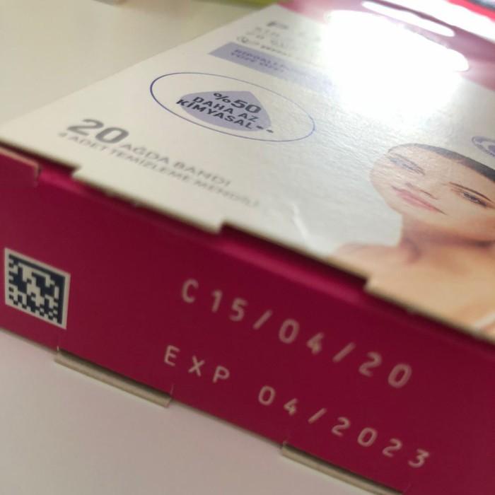 Veet Face Wax Strip Hypoallergenic - Kemasan 20 Wax Strip