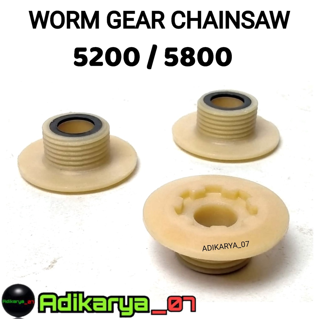 Worm gear gigi pompa oli chainsaw senso simso 5200
