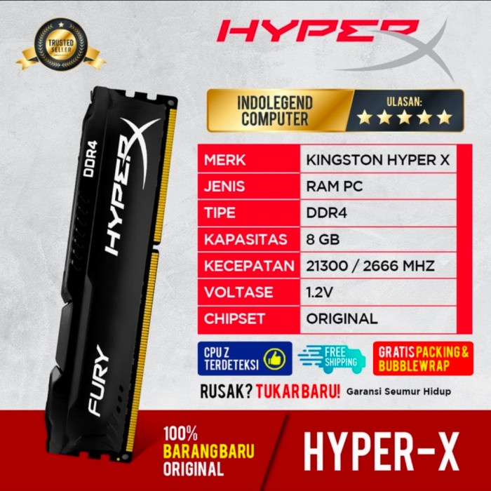 Ram Hyper X Ddr4 8Gb Pc2666