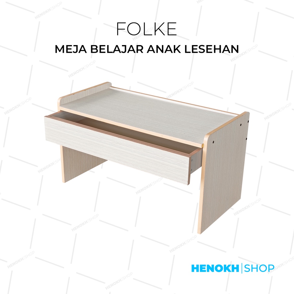 Meja Belajar Lesehan / Meja Belajar Anak / Meja Laptop / Meja Kayu FOLKE WOODPANEL Tara Series