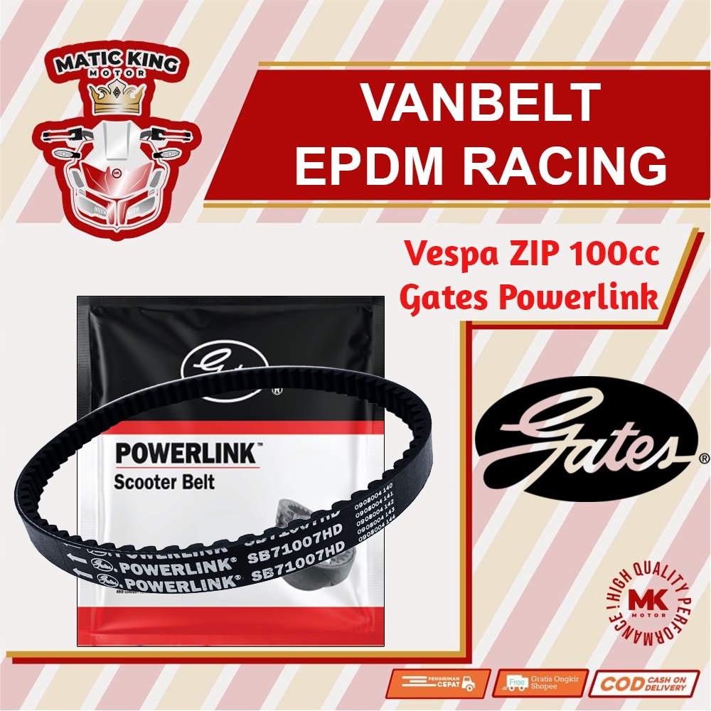 Vbelt V belt Vanbelt vespa matic Sprint LX 150 125 Primavera Gates Powerlink Made in Thailand