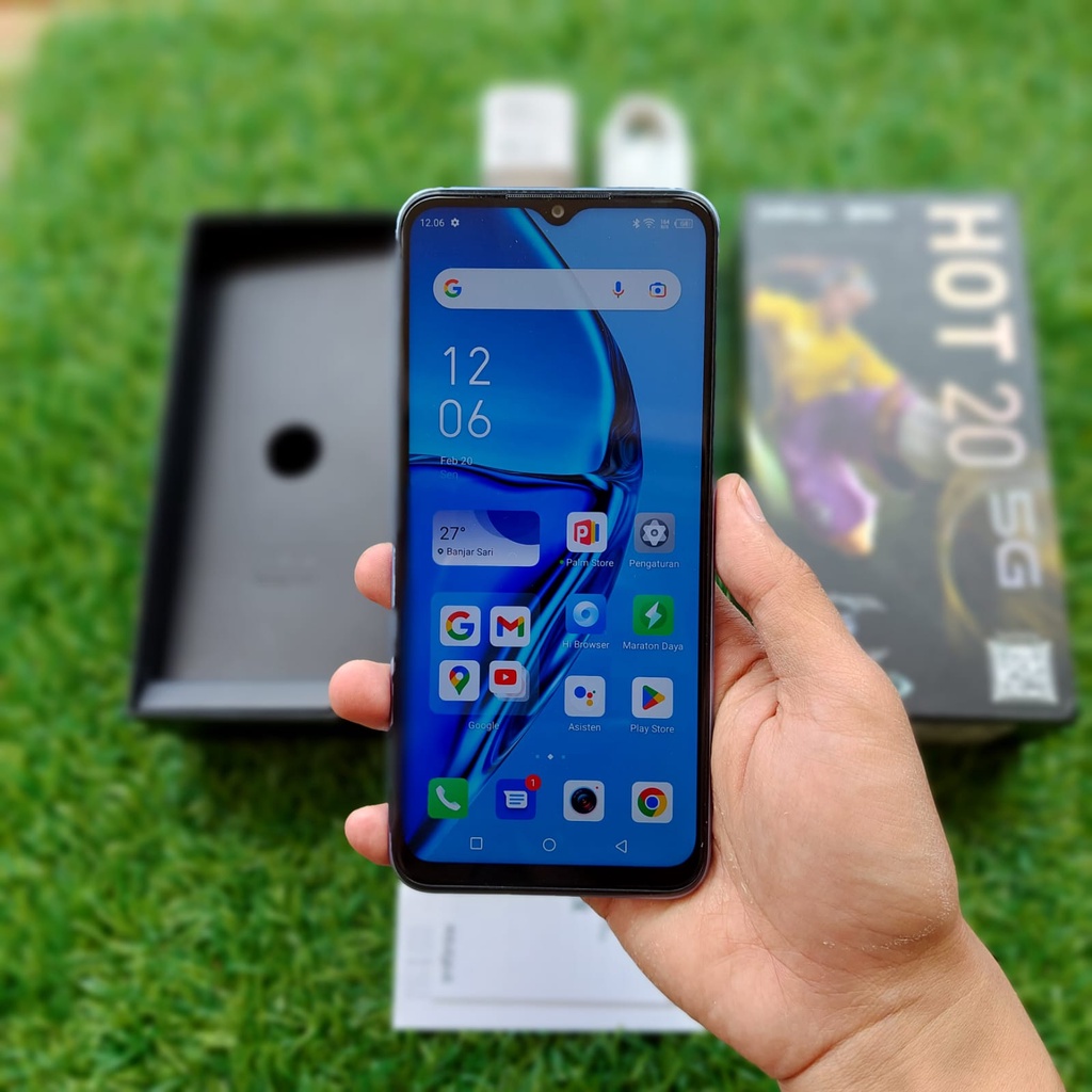 HANDPHONE INFINIX HOT 20 5G 4/128GB SECOND SEKEN BEKAS MURAH