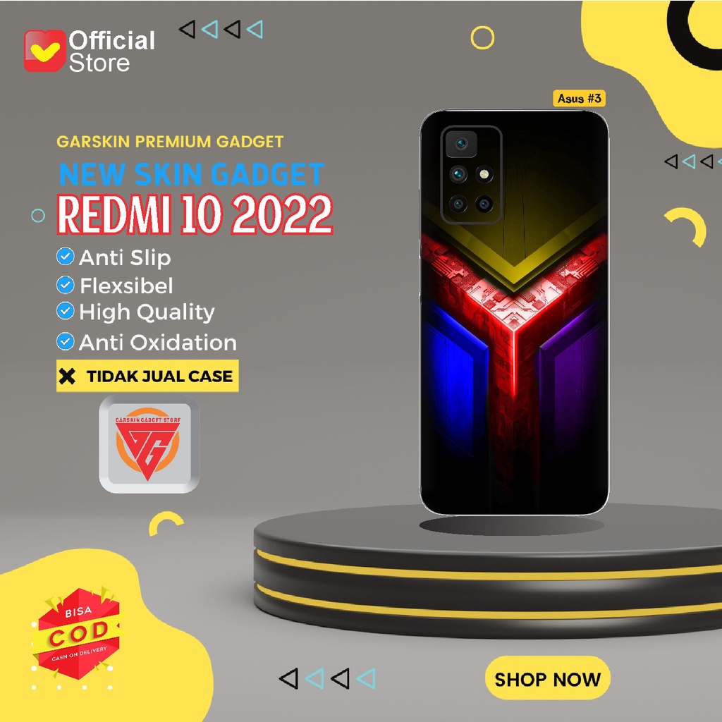Garskin Redmi 10 2022 Skin Gadget Premium Motif Asus