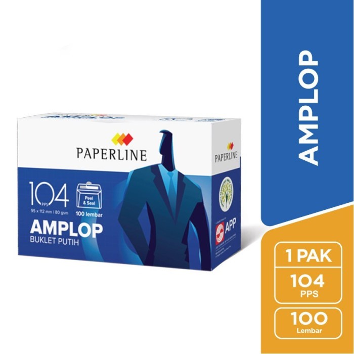 

^%^%^%^%] Paperline Amplop 104 Isi 100pcs Polos