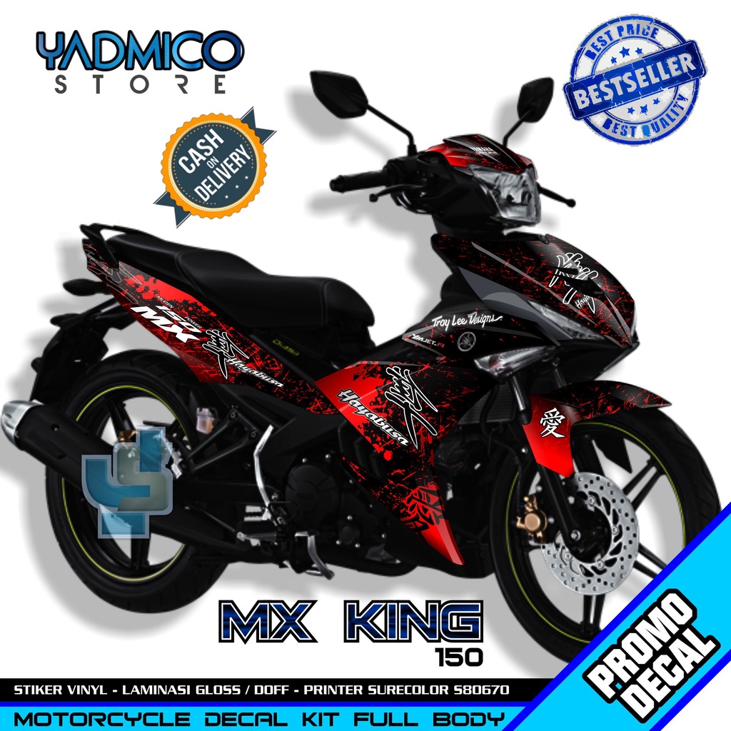 Decal MX King 150 Full Body - Stiker Motor MX King Full Body - Decal Hologram Variasi MX King 150 - 