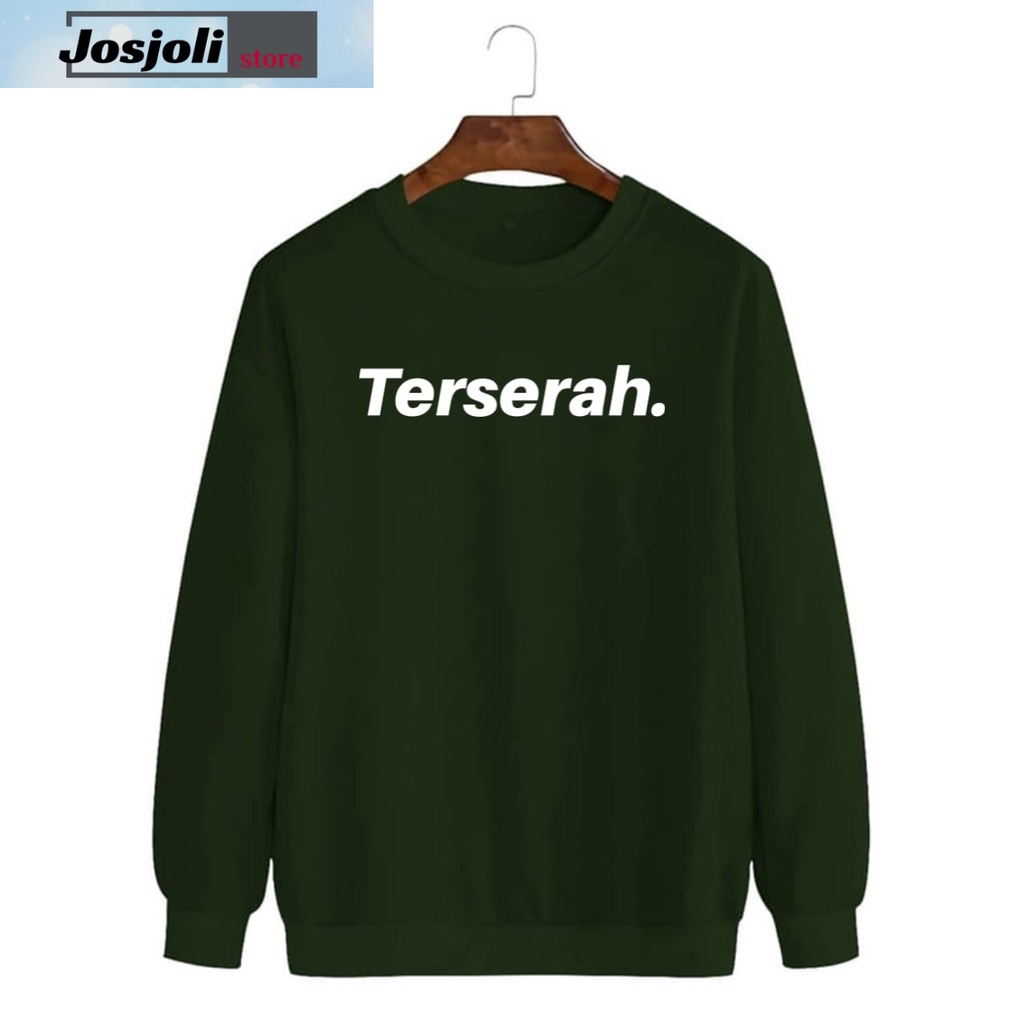 JOSJOLI_STORE/Baju Sweater Terserah/Atasan Pria Dewasa Lengan Panjang/L XL