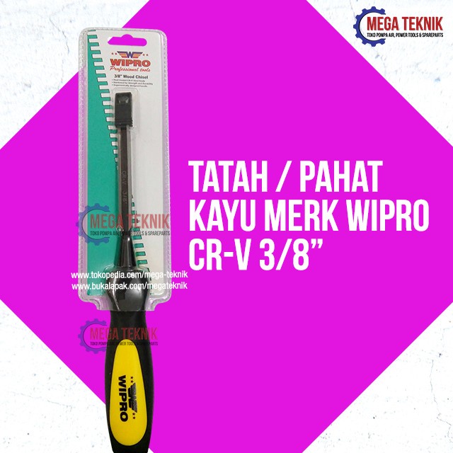 Produk Terbaik] Tatah / Pahat Kayu / Wood Chiesel Wipro CR-V 3/8"