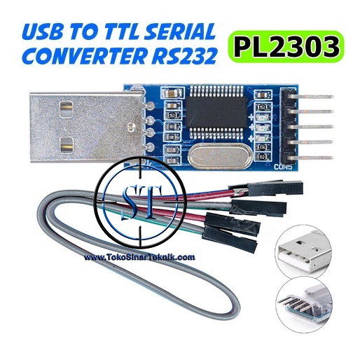 Kit PL2303 Converter USB to TTL Serial + Kabel Jumper Female-Female BB-18B