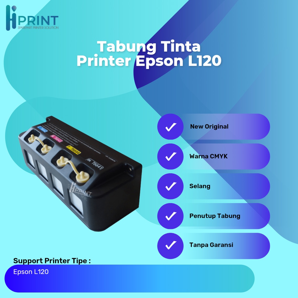 Tabung Tinta Printer Epson L120 L 120 New Original Eco Tank Epson L120 Tabung Original Epson
