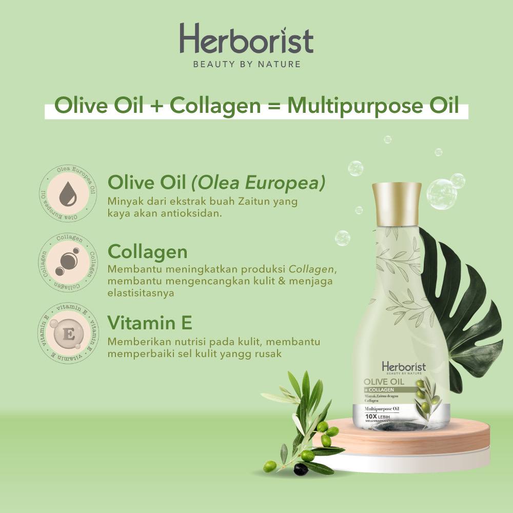 HERBORIST MINYAK ZAITUN+COLLAGEN OLIVE OIL 150ML BPOM