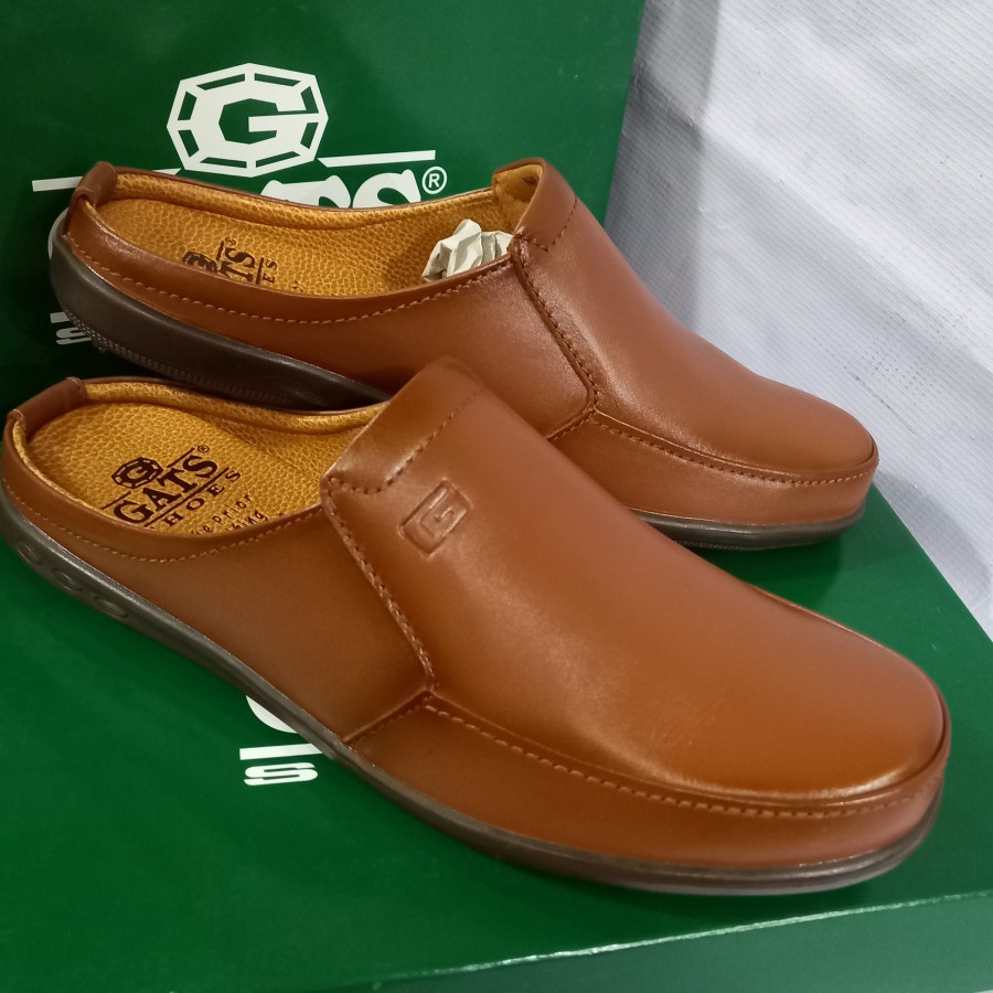 Sepatu Pria Gats NB002 Tan.sepatu selop original kulit
