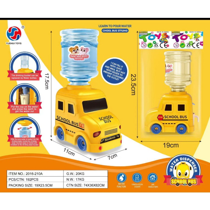 New Dispenser Galon Mini Anak Karakter Mainan Motif Lucu Dan Unik