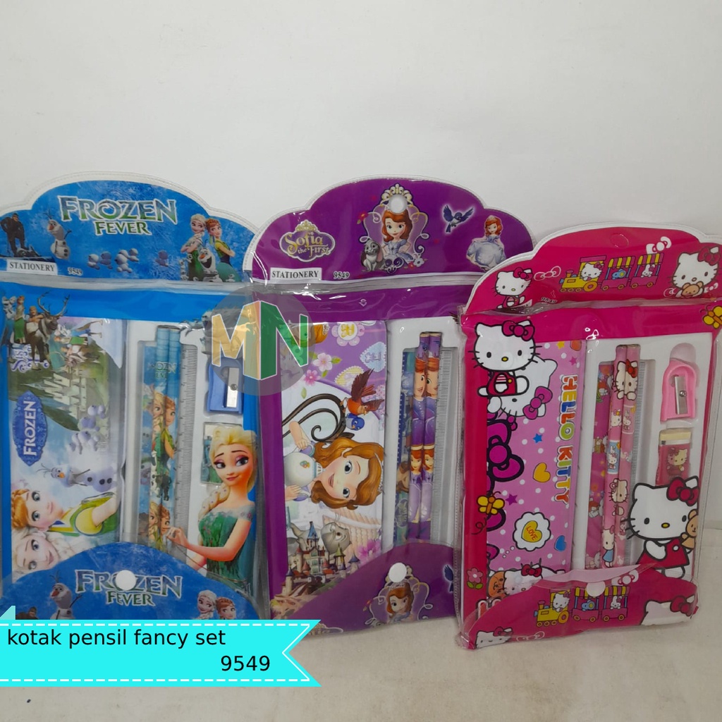 

kotak pensil set fancy set / kotak pensil karakter 9549