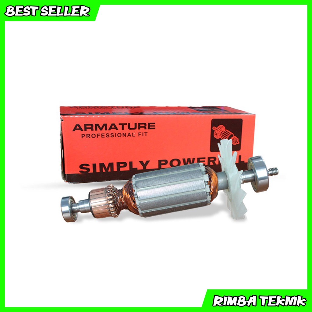 Promo !! Sparepart Armature / Gulungan Dinamo Gerinda Maktec MT90 | MT 90 / MT 91A / M0910B