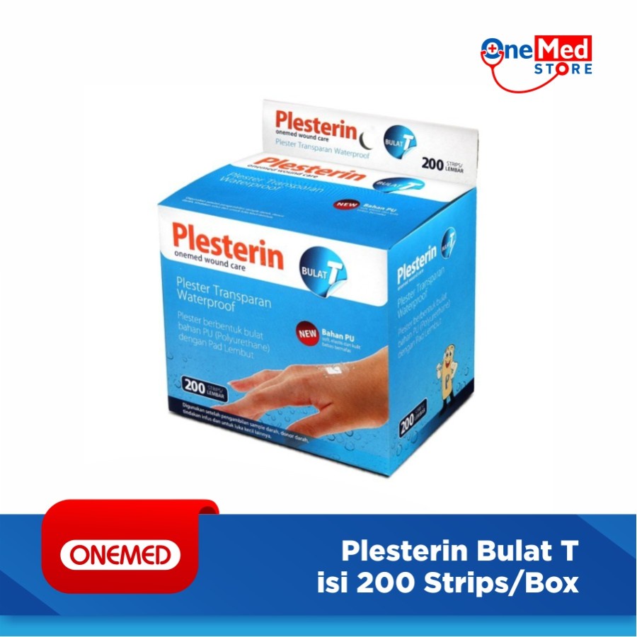 Plesterin Bulat T Transparan OneMed box isi 200pcs OJ2