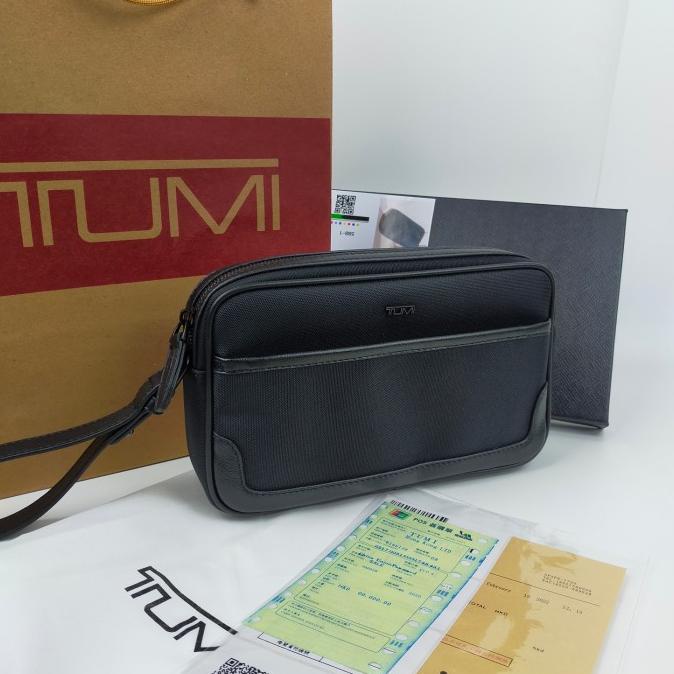 Tas tangan clutch handbag organizer pria Tumi branded import original