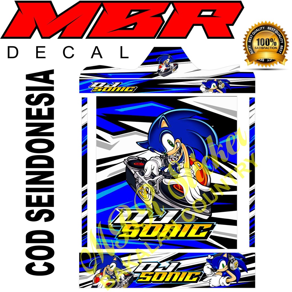 DECAL STIKER SANGKAR DJ SONIC KEREN COD