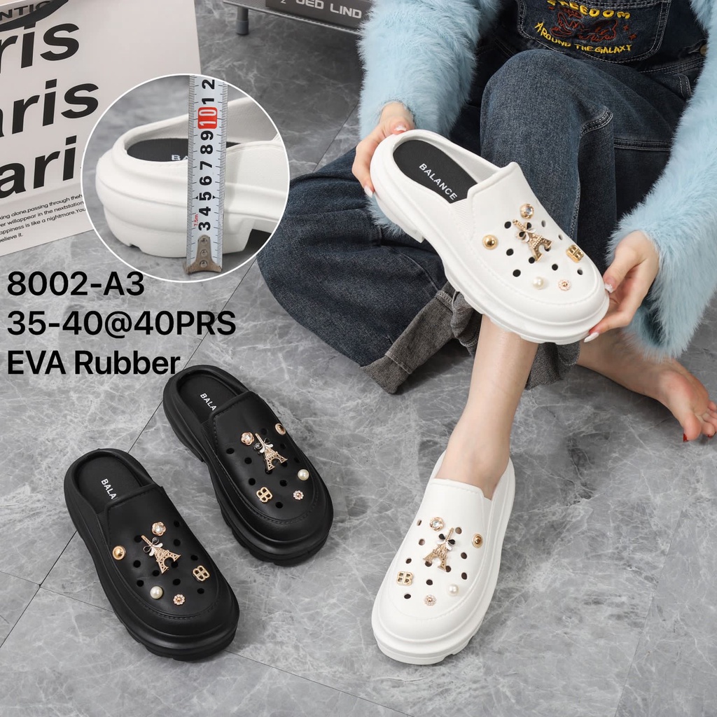 Sandal wanita dewasa platform import korean style 8002-A1 / 8002-A2 (35-40) Sandal wanita murah