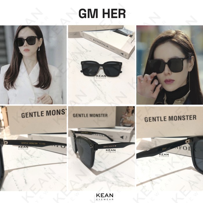 Glassesku Gentle Monster - Frame Kacamata Hitam Sunglass Fashion Korea