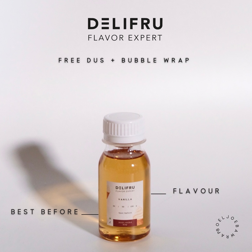 Delifru Vanilla Syrup Repack [30, 50, 100] g