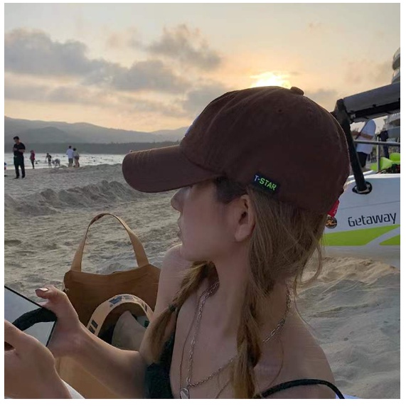 INITIAL R - Topi Baseball Bordir Dad Hat Casual Vintage Polo Cap Bahan Katun Unisex Trendy By Chikoisme NR