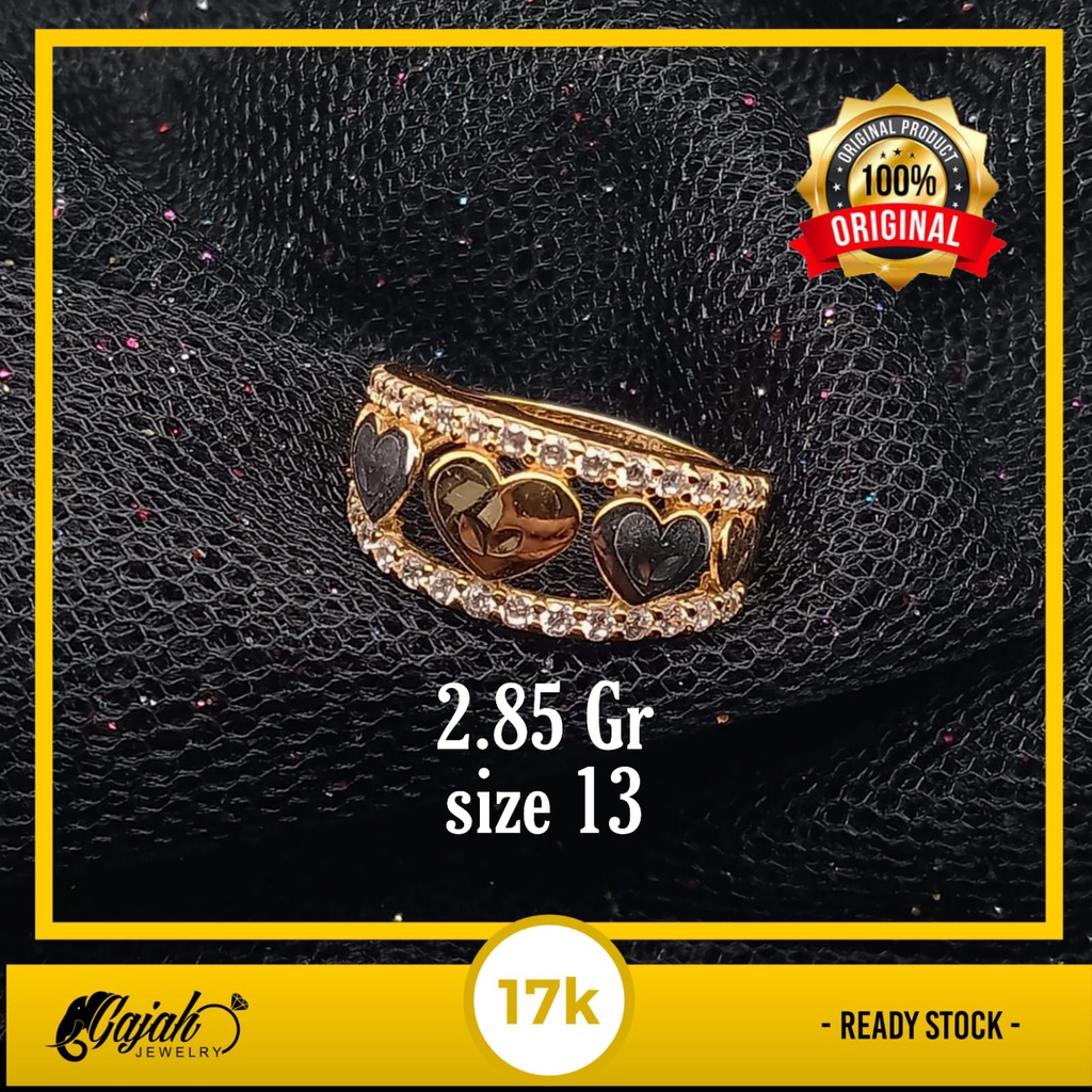 Cincin emas 17k - 2.85 gr kadar 750 - 4290