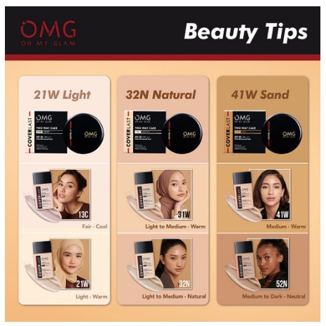 OMG / Oh My Glam Coverlast Two Way Cake 12g