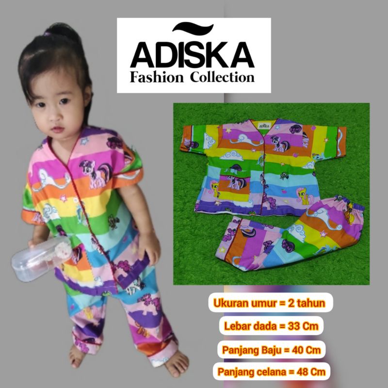 Baju Tidur Piyama Anak Umur 2 & 3 tahun