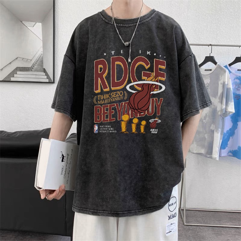RDGF official shop Kaos anak laki laki terbaru 2023   Korean style  baju kaos   pola anjing kaos cowo hitam kaos hitam oversize
