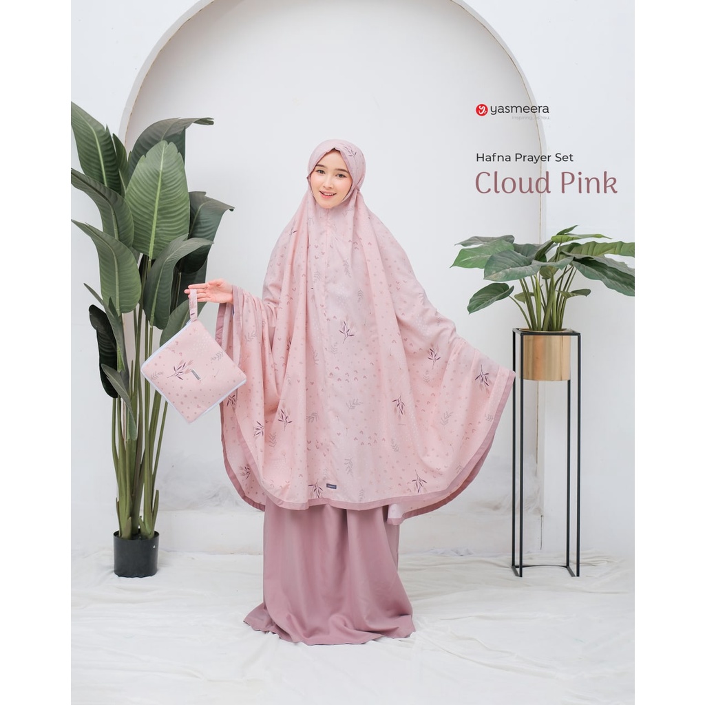 HAFNA PRAYER SET BY YASMEERA/MUKENA DEWASA/MUKENA RAYON PREMIUM