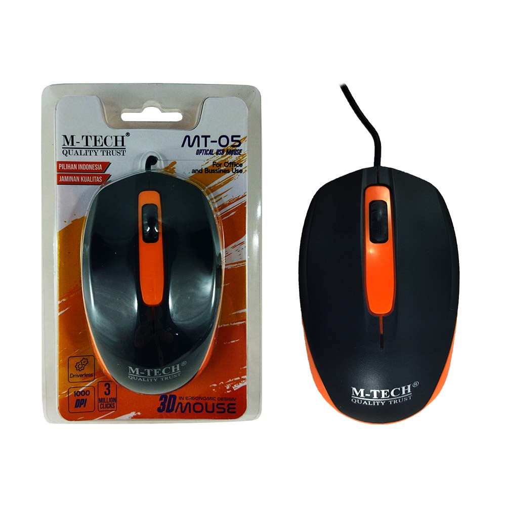 Mouse Usb Murah Mouse Optical USB Kabel 1000dpi MT-05 for PC/Laptop