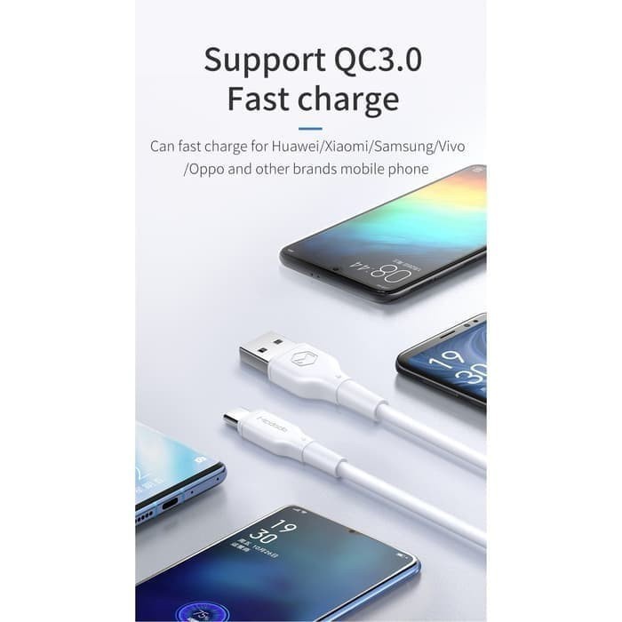 MCDODO CA-7280 Kabel Data USB Type C Fast Quick Charging 3A 1.2M